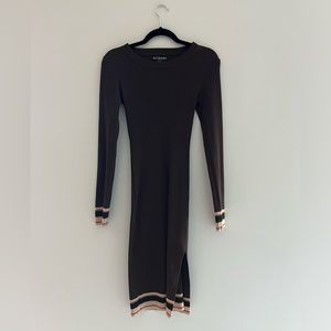 Kittenish Brown Sweater Dress